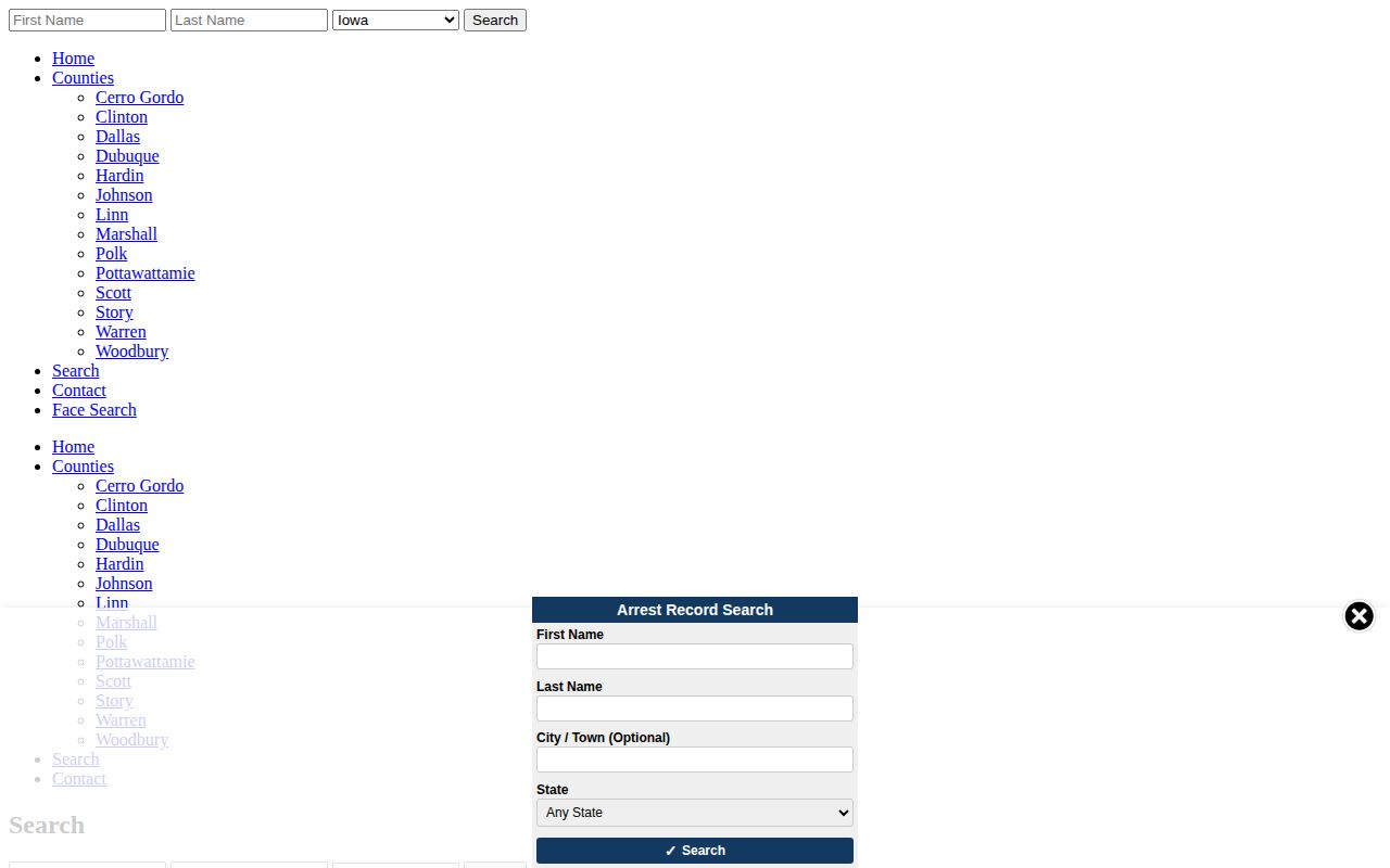 Unofficial Clinton County yesterday booking filters and date buckets